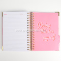 A5 Pink Monthly Goal Planner Journal with Daily Pages